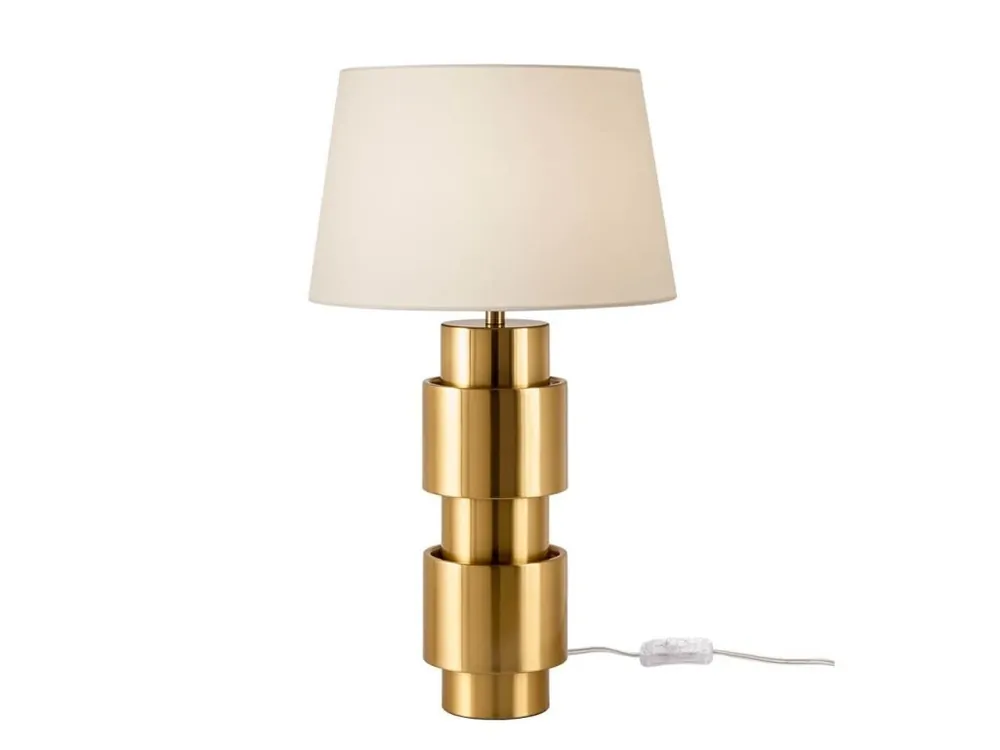 Aktuální Zlatá Art Deco lampa PERPETUO 50 cm