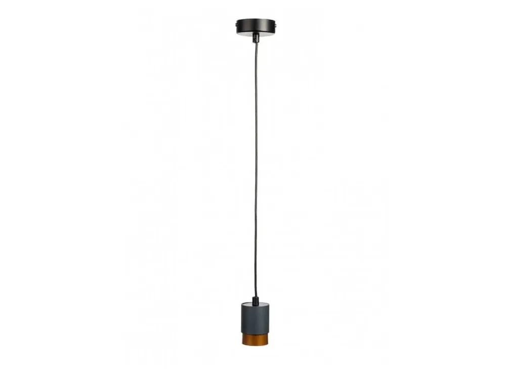 Šedo měděné závěsné svítidlo SOUL GREY COPPER 1L Poslední Šance