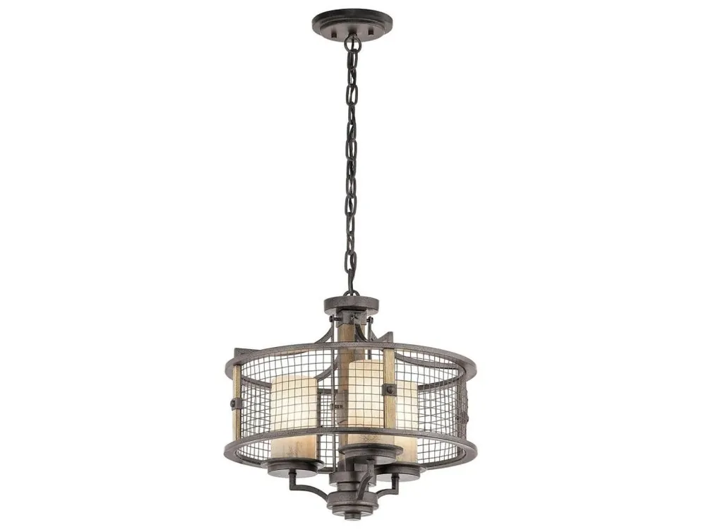 Výhodná Nabídka Luxusní rustikální lustr AHRENDALE Ø 45 cm/3x E27