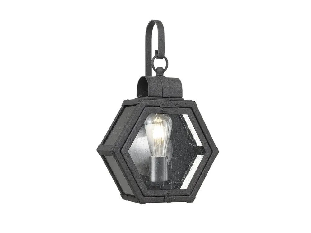 Nová Kolekce Venkovní retro lampa na fasádu HEATH S/černá